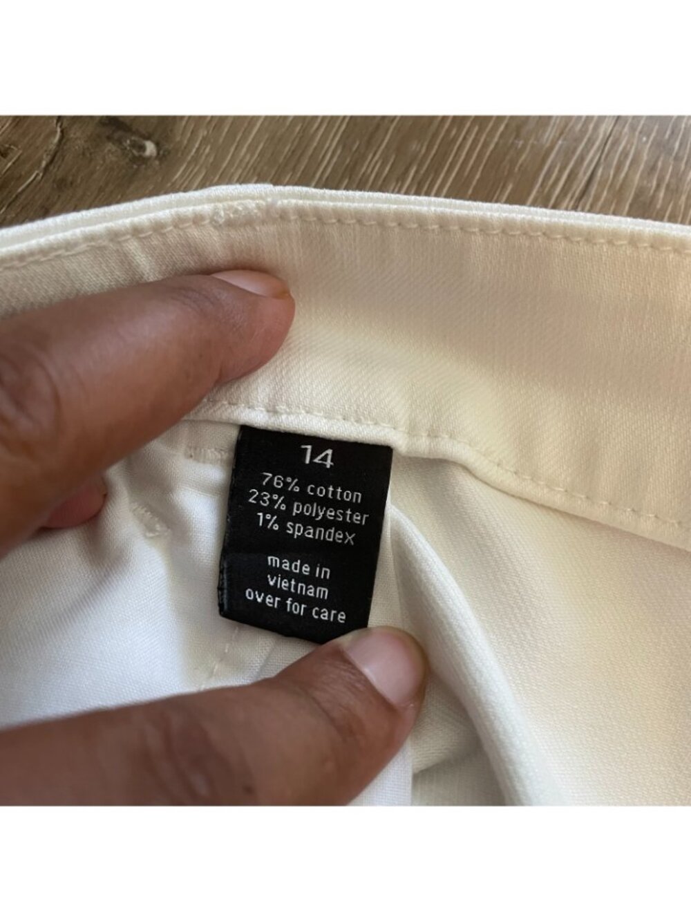 The Limited Denim Fit & Flare 678 Women's Size 14 White Jeans High Waist Y2K - Picture 3 of 11